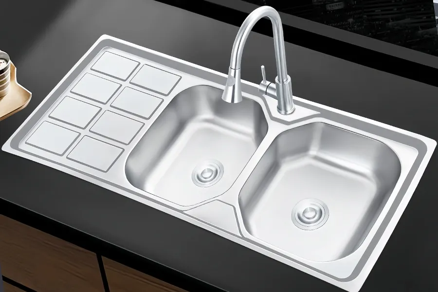 pressed kitchen sink