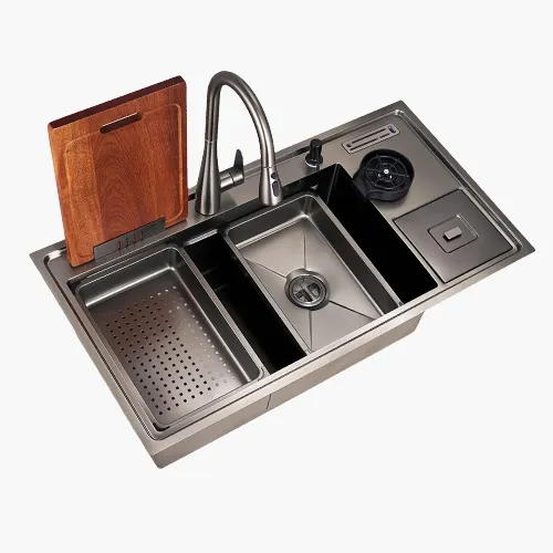Single functional bowl with bin