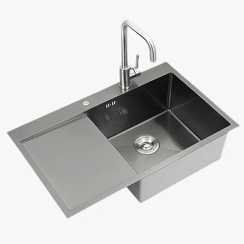 handmade single bowl with plate sink