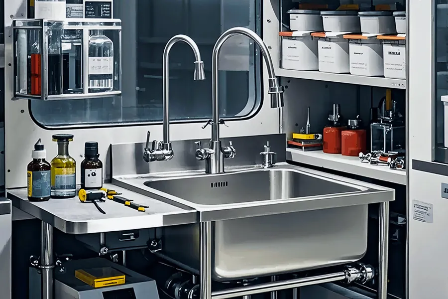 medical workstation sink